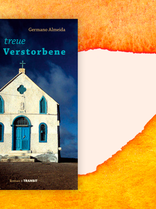 Zu sehen ist das Cover des Buches "Der treue Verstorbene" von Germano Almeida.