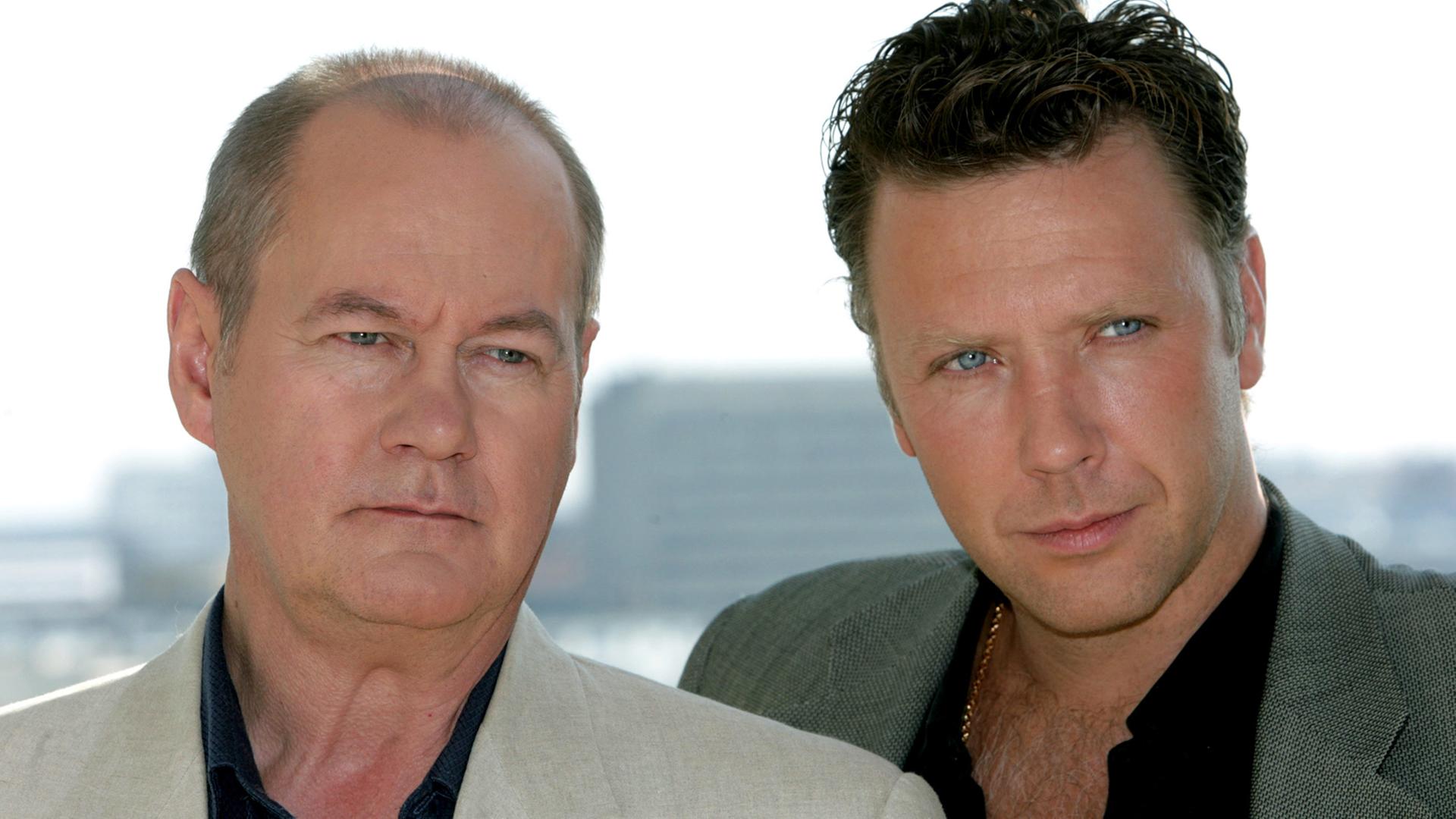 Die Schauspieler Peter Haber (l.) und Mikael Persbrandt ermitteln seit Jahren erfolgreich für die ZDF-Krimireihe "Kommissar Beck".