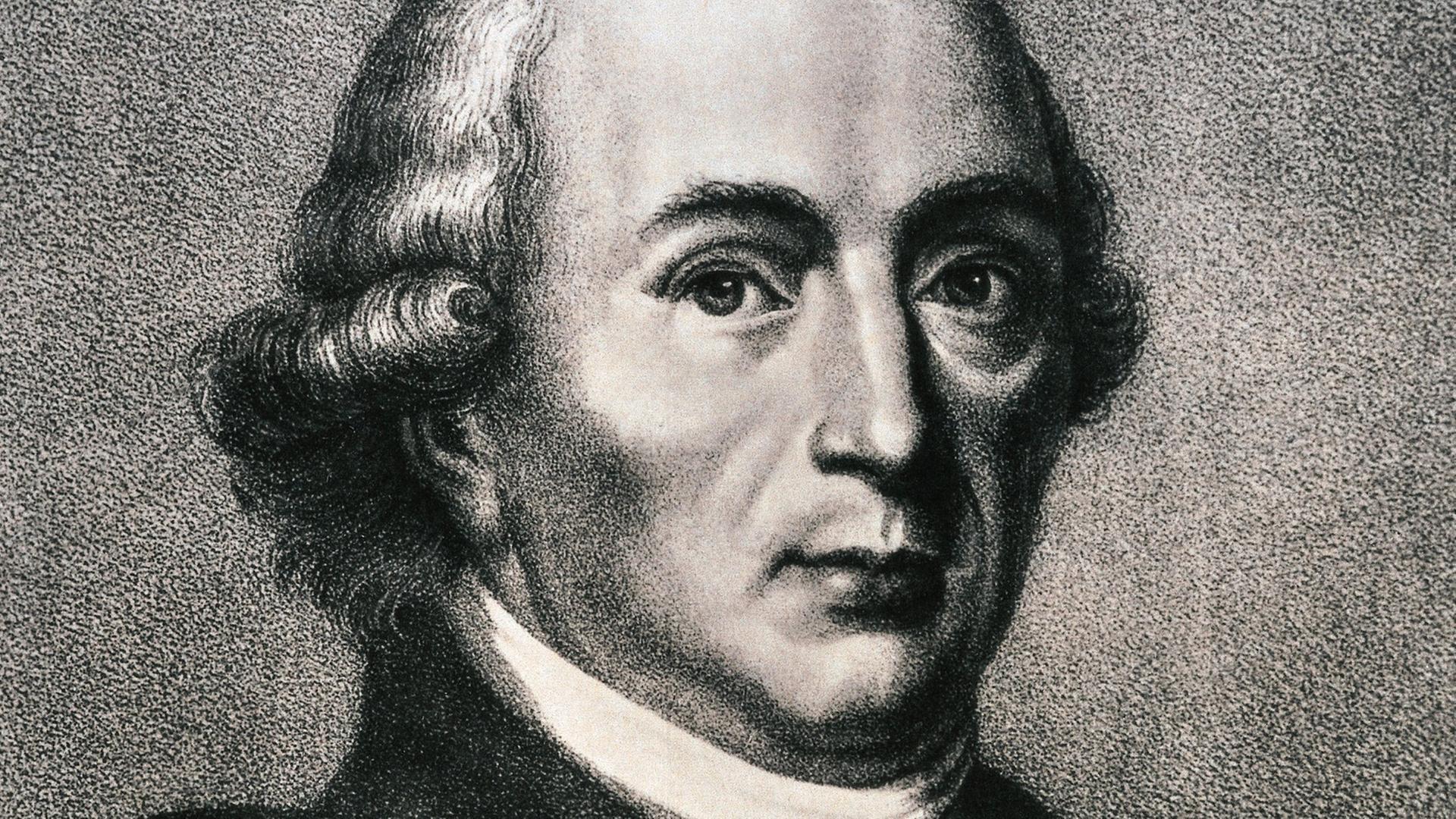 Der deutsche Lyriker, Philosoph und Theologe Johann Gottfried Herder in einer zeitgenössischen Darstellung. Herder gilt als der große Anreger der deutschen Geistesgeschichte, dessen Schriften den "Sturm und Drang" einleiteten und prägten. Herder wurde am 25.8.1744 in Mohrungen geboren und starb 18.12.1803 in Weimar. Der deutsche Lyriker, Philosoph und Theologe Johann Gottfried Herder in einer zeitgenössischen Darstellung. Herder gilt als der große Anreger der deutschen Geistesgeschichte, dessen Schriften den "Sturm und Drang" einleiteten und prägten. Herder wurde am 25.8.1744 in Mohrungen geboren und starb 18.12.1803 in Weimar.