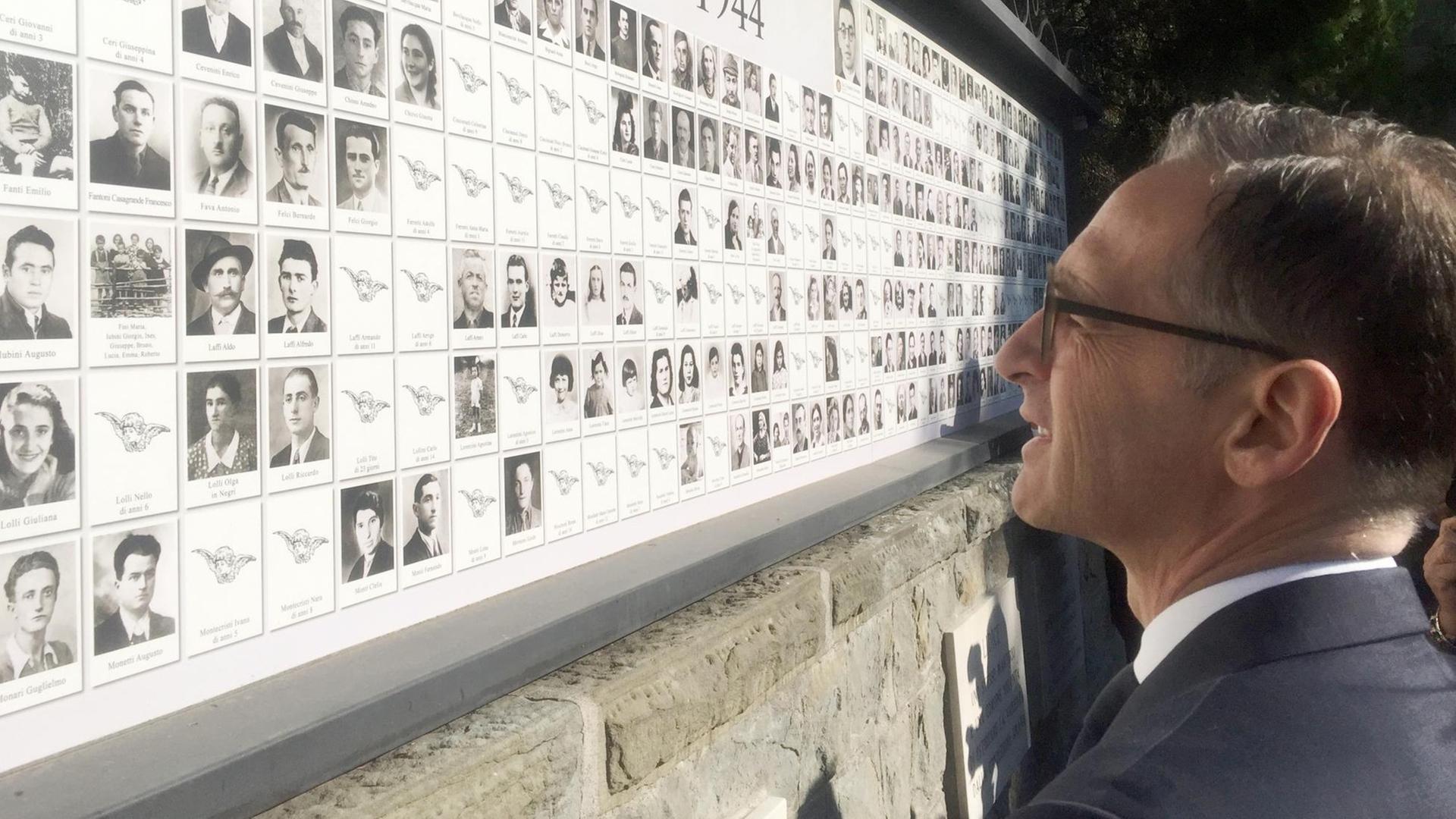 Außenminister Heiko Maas besucht die Gedenkstätte im italienischen Marzabotto Außenminister Heiko Maas besucht die Gedenkstätte im italienischen Marzabotto