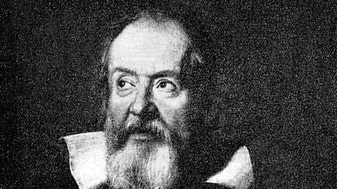 Zeitgenössische Darstellung des italienischen Mathematikers, Philosophen und Physikers Galileo Galilei