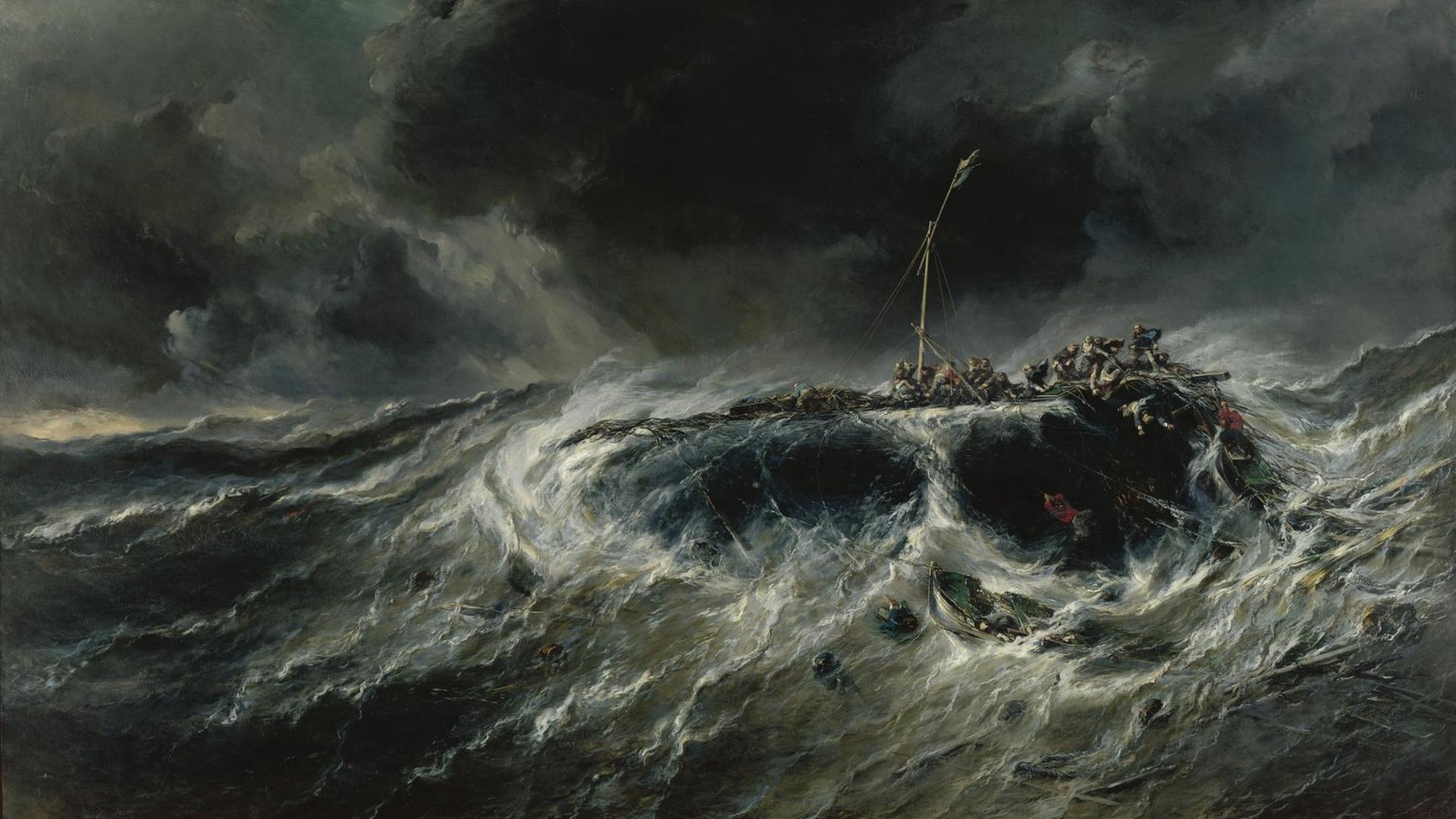 "Schiffbruch des Dreimasters 'Emily'" von Eugène Isabey. "Schiffbruch des Dreimasters 'Emily'" von Eugène Isabey.