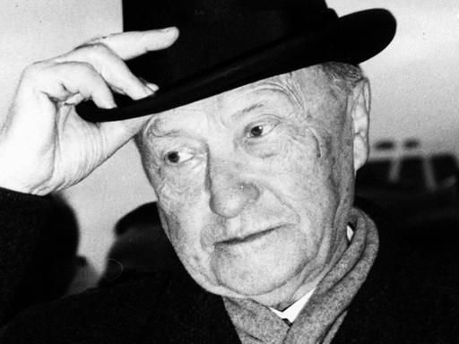 Der erste westdeutsche Kanzler Konrad Adenauer, 1961.
