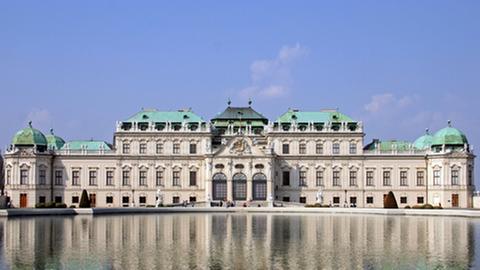 Das Wiener Schloss Belvedere frontal