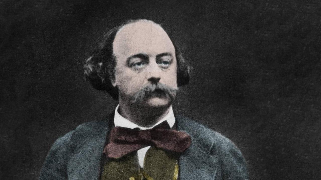 Portrait des französischen Schriftstellers Gustave Flaubert (1821-1880)