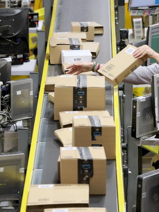 Amazon Paketzentrum in Großbritannien