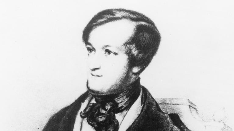 Der Komponist Richard Wagner, Foto eines Gemäldes von 1843 Der Komponist Richard Wagner, Foto eines Gemäldes von 1843