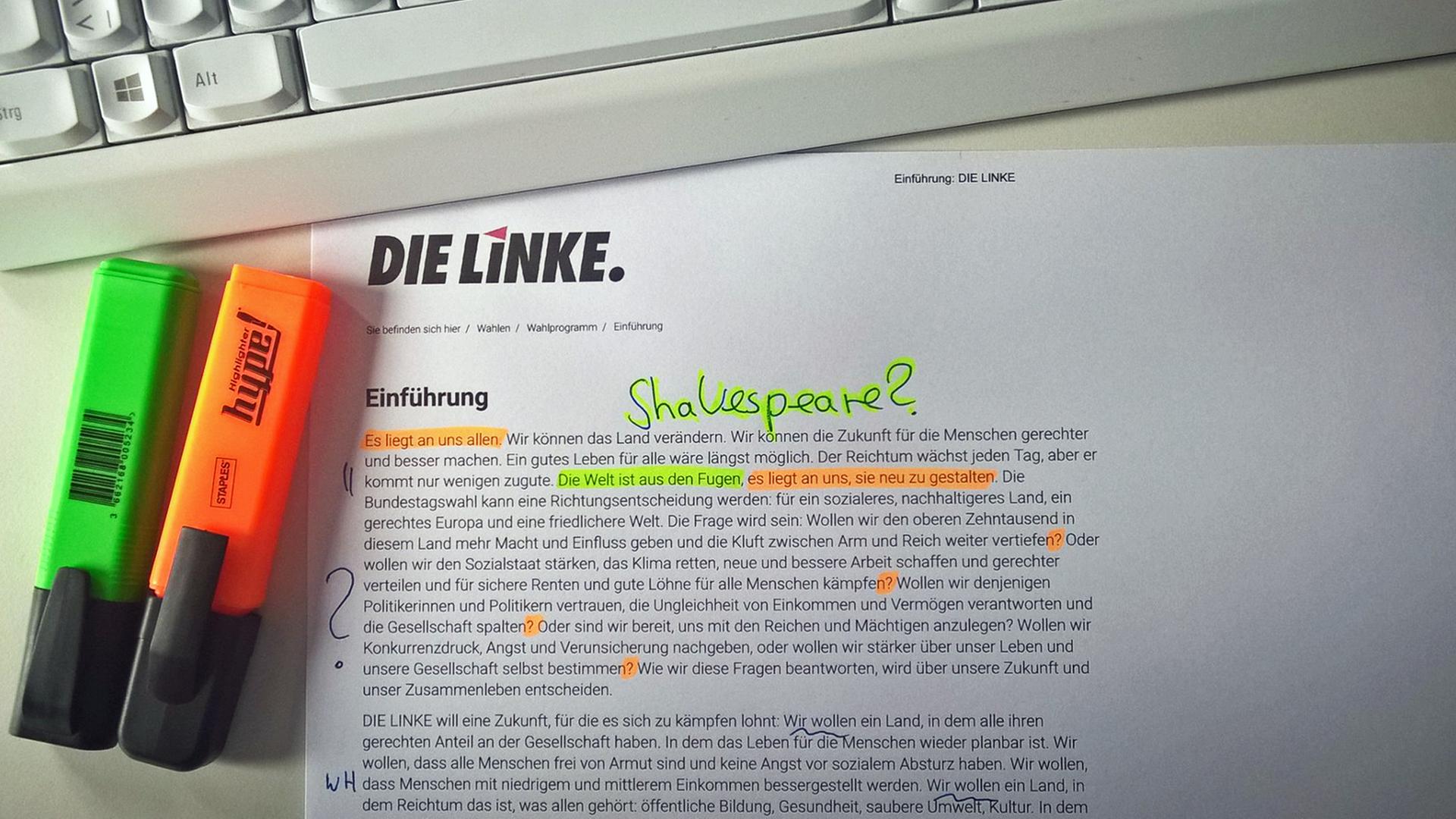 In welchem Stil ist das Wahlprogramm der Linkspartei verfasst? Unsere Literaturanalyse. In welchem Stil ist das Wahlprogramm der Linkspartei verfasst? Unsere Literaturanalyse.