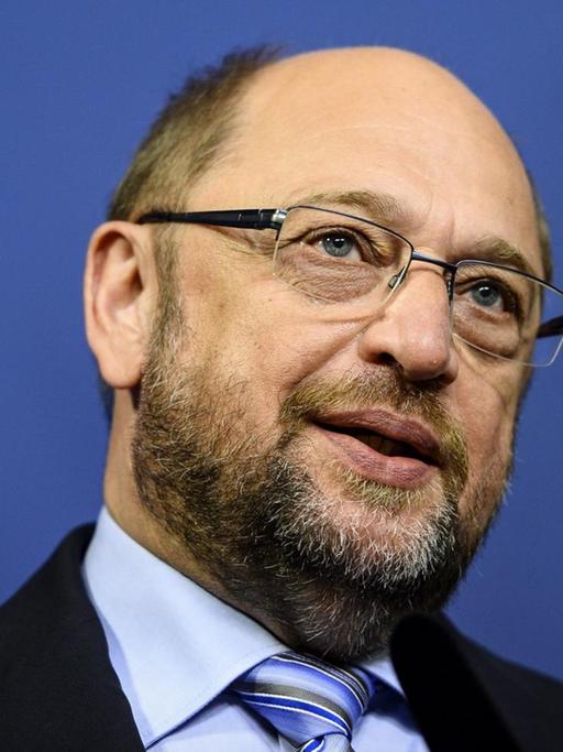 Porträt von Martin Schulz, Präsident des EU-Parlaments