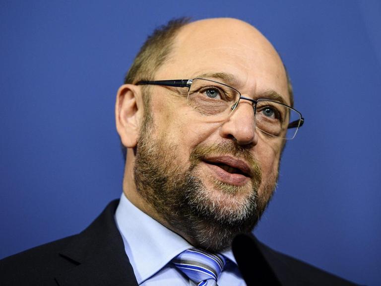 Porträt von Martin Schulz, Präsident des EU-Parlaments