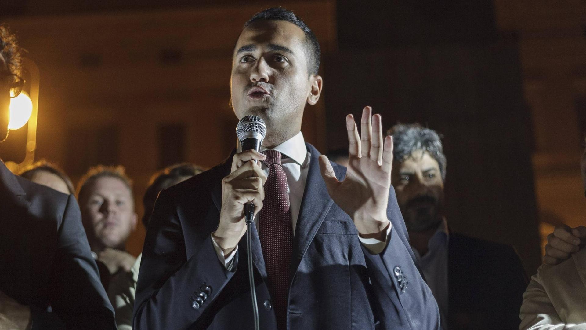 Luigi Di Maio, Spitzenkandidat der populistischen "Fünf-Sterne-Bewegung"