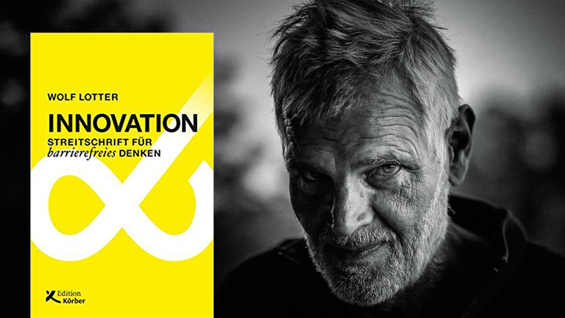 Buchcover: "Innovations" - ein älterer Mann kann auch innovativ denken und handeln. Zu sehen ist ein älterer Mann mit grauem Bart. Buchcover: "Innovations" - ein älterer Mann kann auch innovativ denken und handeln. Zu sehen ist ein älterer Mann mit grauem Bart.