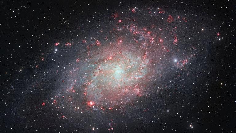 Die Galaxie M 33 im Sternbild Dreieck
