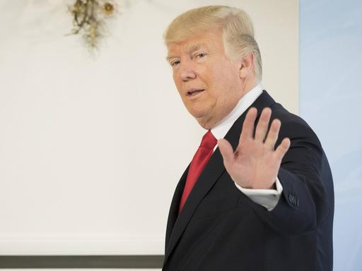 US-Präsident Donald Trump, aufgenommen im Rahmen des G20 Gipfels. 06.07.2017, Hamburg.
