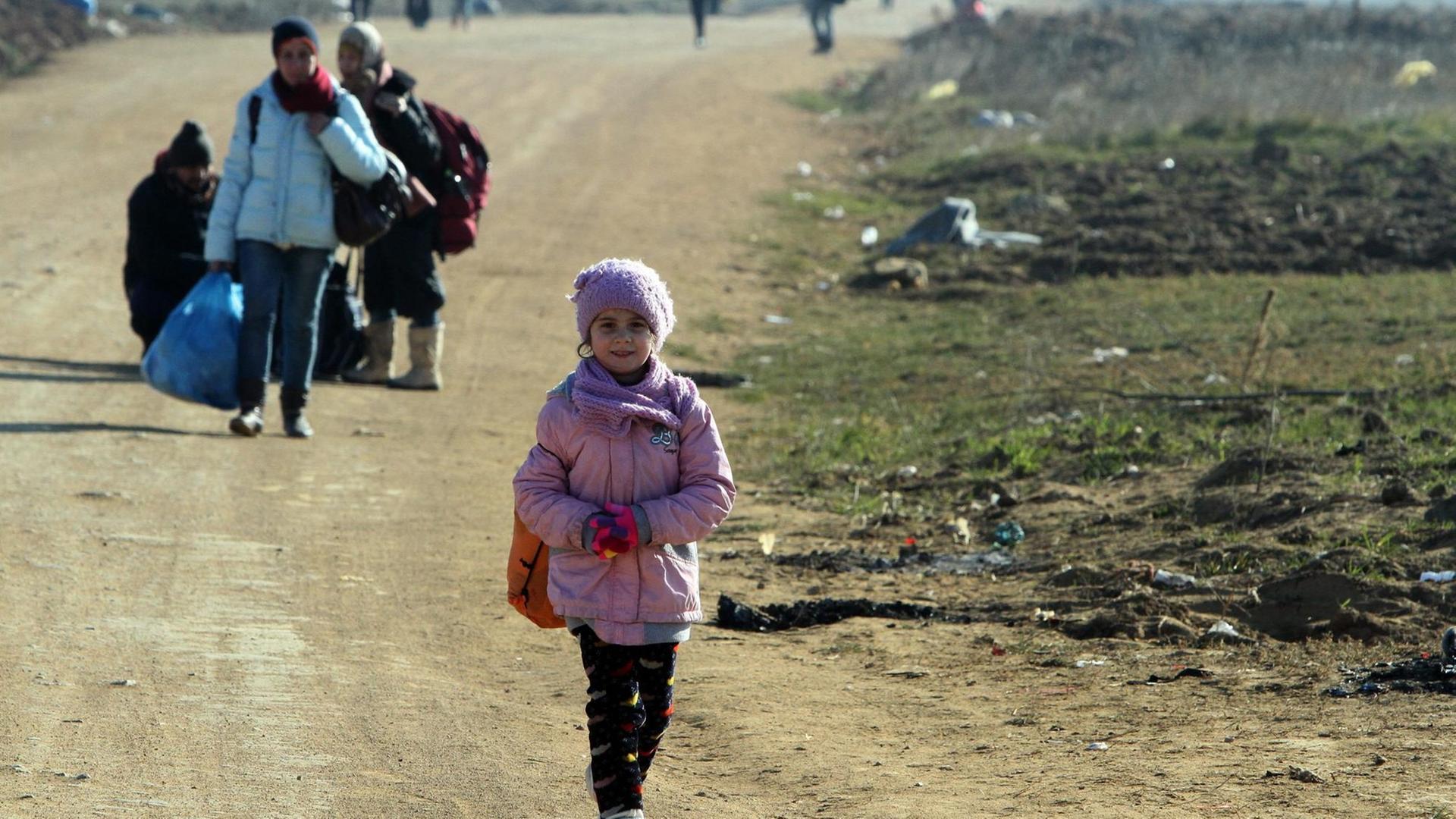 Flüchtlinge auf der Balkanroute. Flüchtlinge auf der Balkanroute.