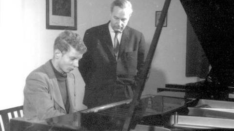 Der Pianist Amadeus Webersinke in Leipzig, 1964