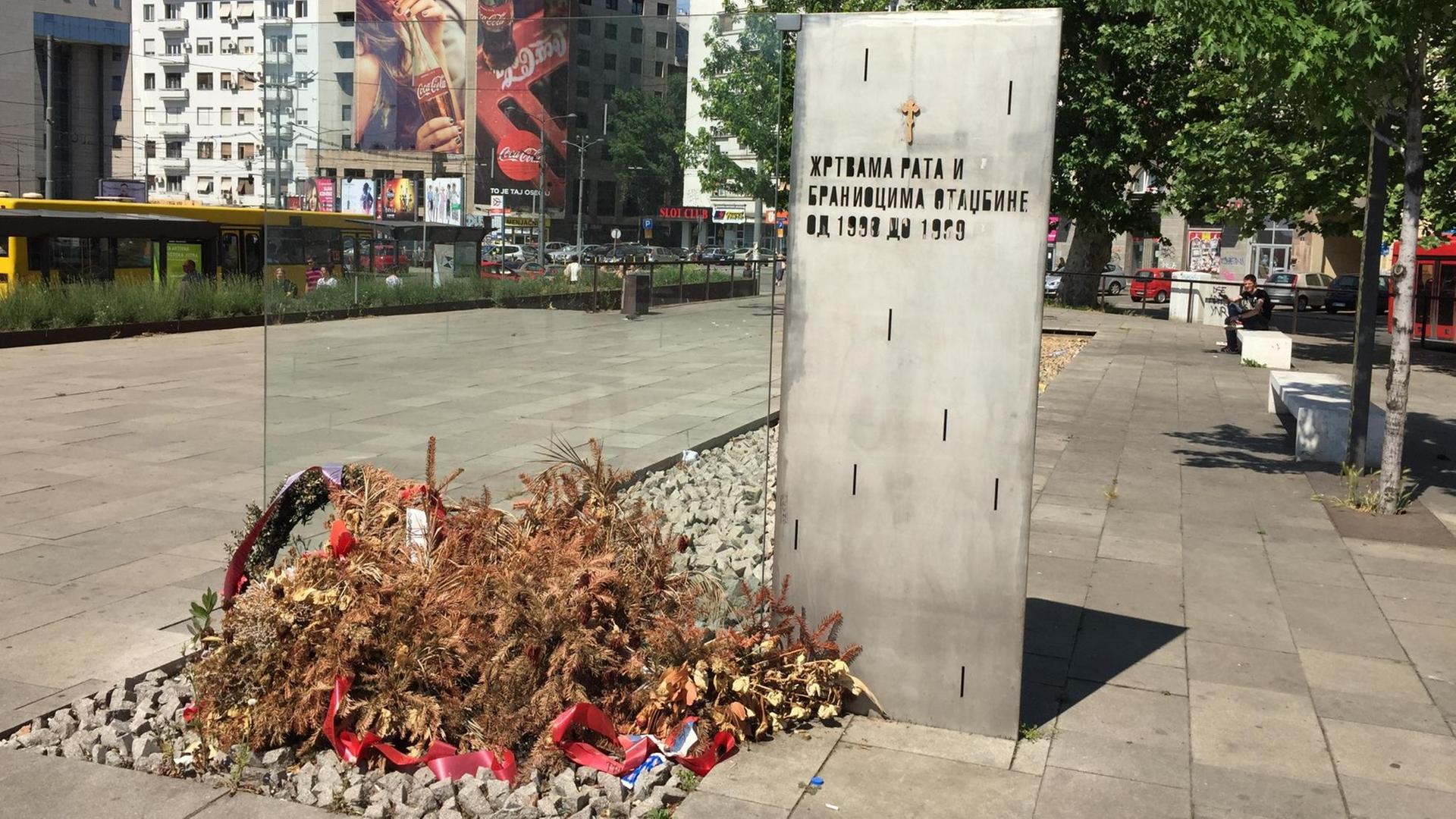 Das Denkmal für die Opfer der Balkankriege zwischen 1990 und 1999 in Belgrad.