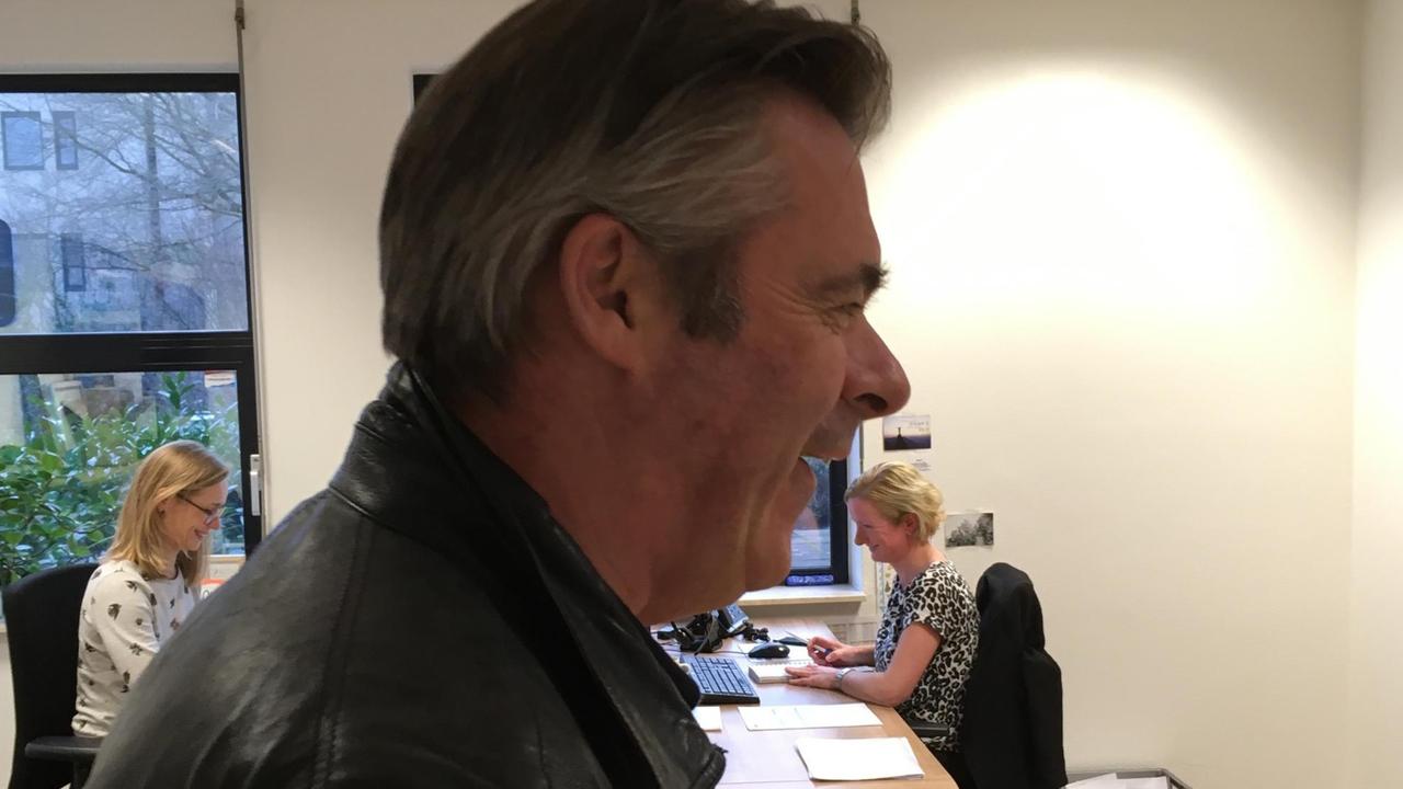 Jos de Blok in der Buurtzorg-Zentrale in Amelo Jos de Blok in der Buurtzorg-Zentrale in Amelo