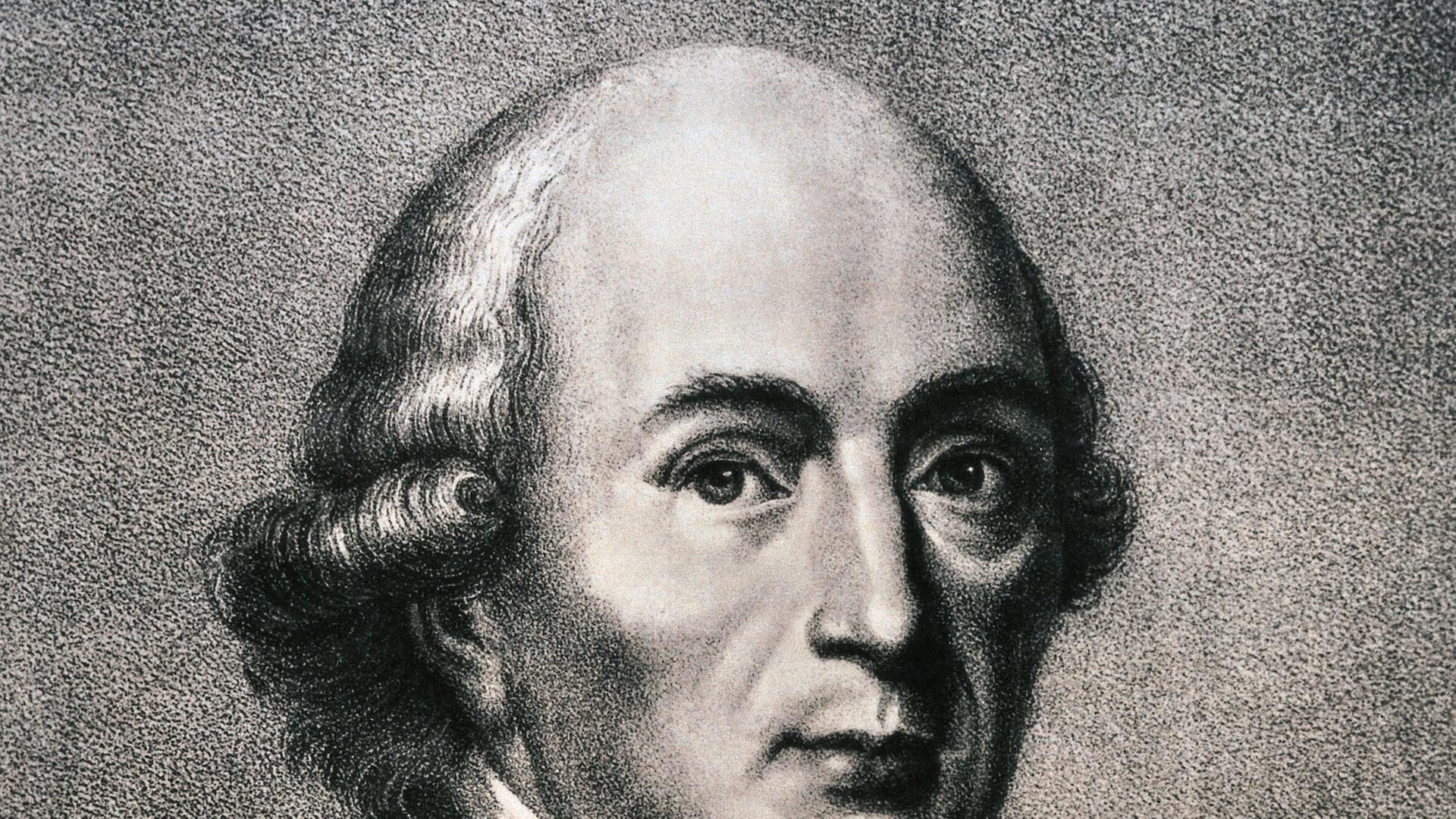 Der deutsche Lyriker, Philosoph und Theologe Johann Gottfried Herder in einer zeitgenössischen Darstellung. Herder gilt als der große Anreger der deutschen Geistesgeschichte, dessen Schriften den "Sturm und Drang" einleiteten und prägten. Herder wurde am 25.8.1744 in Mohrungen geboren und starb 18.12.1803 in Weimar. Der deutsche Lyriker, Philosoph und Theologe Johann Gottfried Herder in einer zeitgenössischen Darstellung. Herder gilt als der große Anreger der deutschen Geistesgeschichte, dessen Schriften den "Sturm und Drang" einleiteten und prägten. Herder wurde am 25.8.1744 in Mohrungen geboren und starb 18.12.1803 in Weimar.