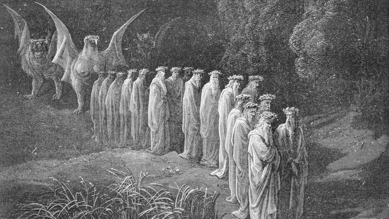 Gustave Dor:  La Divina Commedia, Purgatorio,  1887.