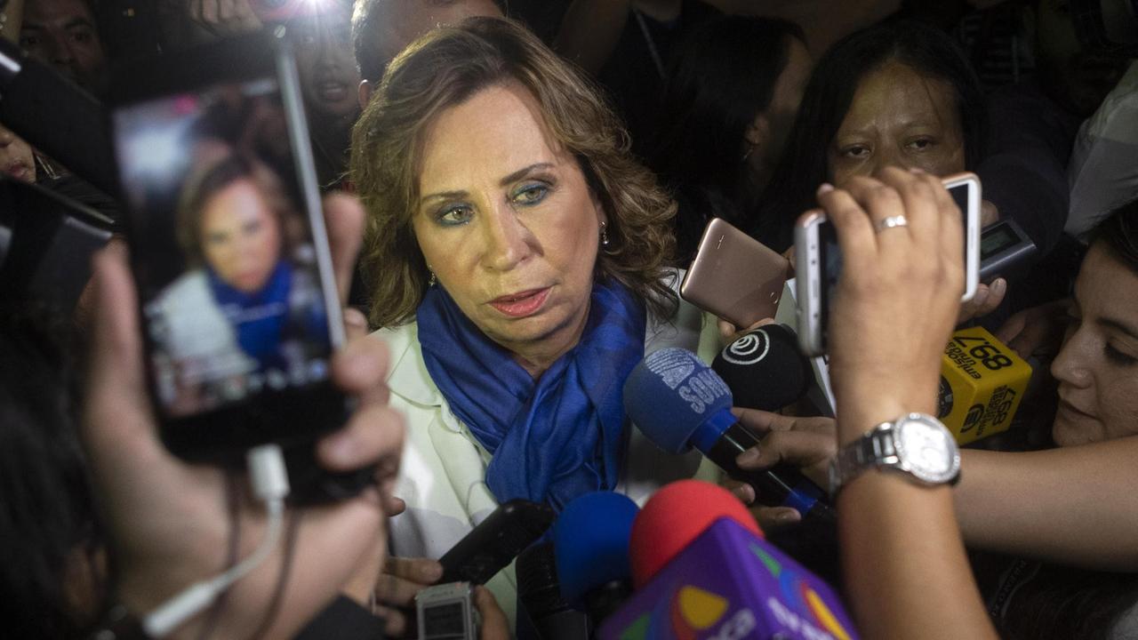 Sandra Torres, Mitte-Links-Kandidatin bei der Präsidentschaftswahl in Guatemala Sandra Torres, Mitte-Links-Kandidatin bei der Präsidentschaftswahl in Guatemala