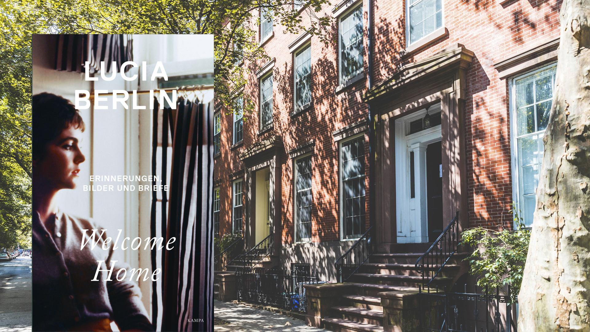 Montage: Buchcover von "Welcome Home" und ein Hauseingang in New York. Montage: Buchcover von "Welcome Home" und ein Hauseingang in New York.