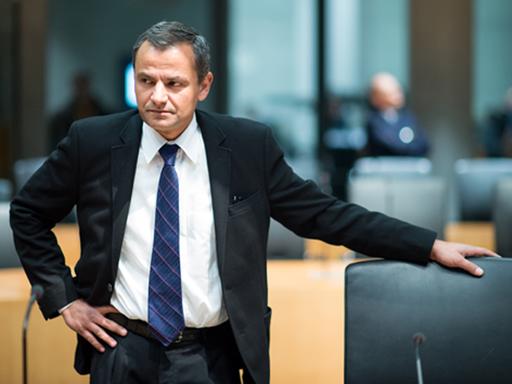 Sebastian Edathy, hier eine Aufnahme vom 15.01.2015, in der öffentlichen Anhörung im Untersuchungsausschuss des Bundestages