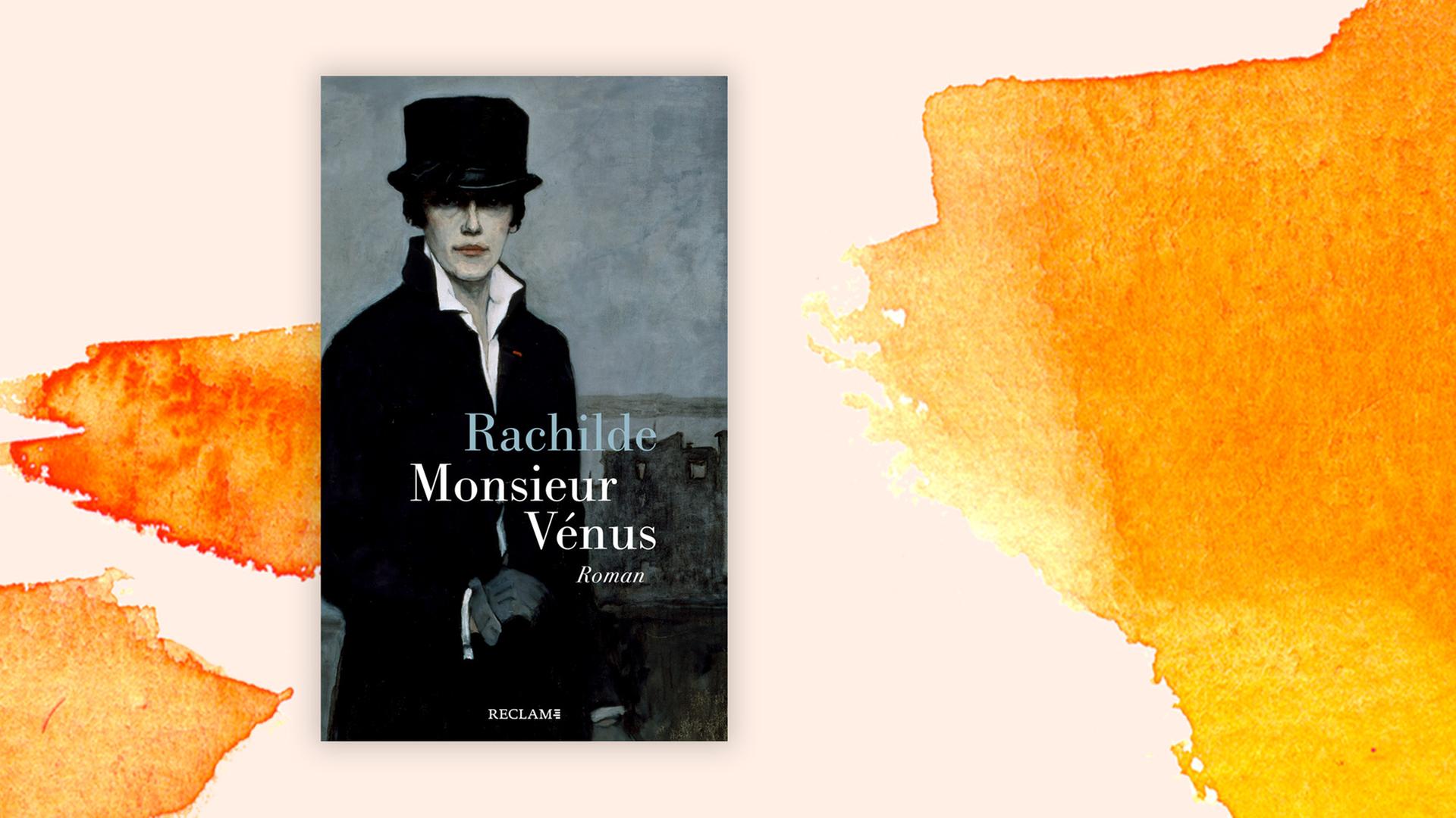 Das Buchcover von "Monsieur Vénus" von Rachilde auf einem grafischen Hintergrund. Das Buchcover von "Monsieur Vénus" von Rachilde auf einem grafischen Hintergrund.