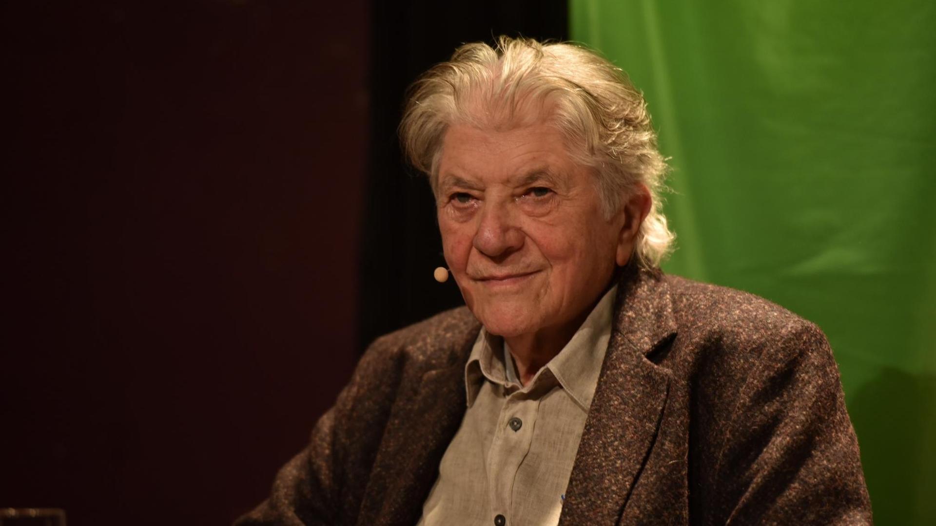 Das Foto zeigt den Schweizer Kunsthistoriker und Schriftsteller Paul Nizon auf der Lit.Cologne 2018. Das Foto zeigt den Schweizer Kunsthistoriker und Schriftsteller Paul Nizon auf der Lit.Cologne 2018.