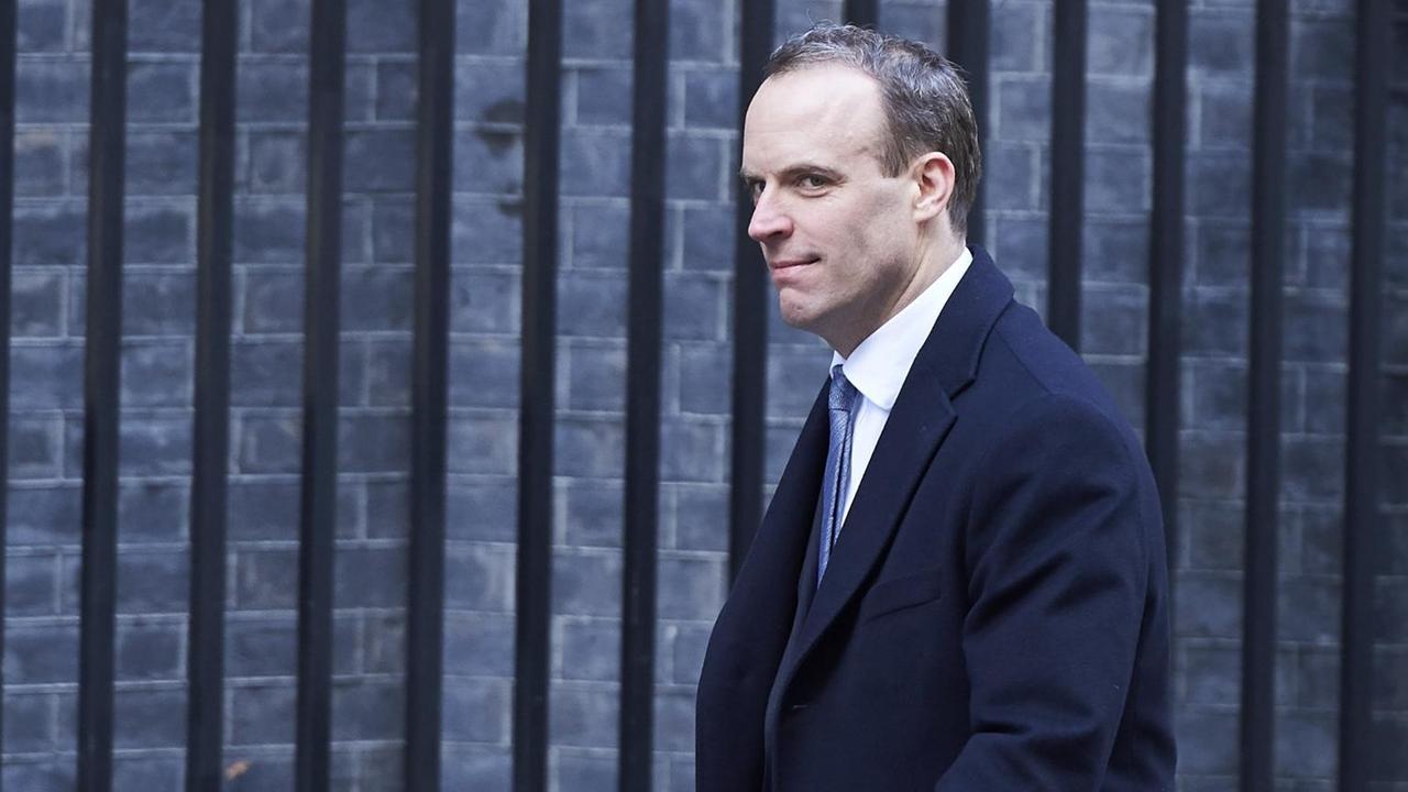 Dominic Raab vor Downing Street 10 in London Dominic Raab vor Downing Street 10 in London