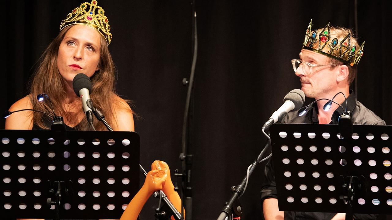 Britta Steffenhagen und Florian Lukas in Jena am 5. August 2018 Britta Steffenhagen und Florian Lukas in Jena am 5. August 2018