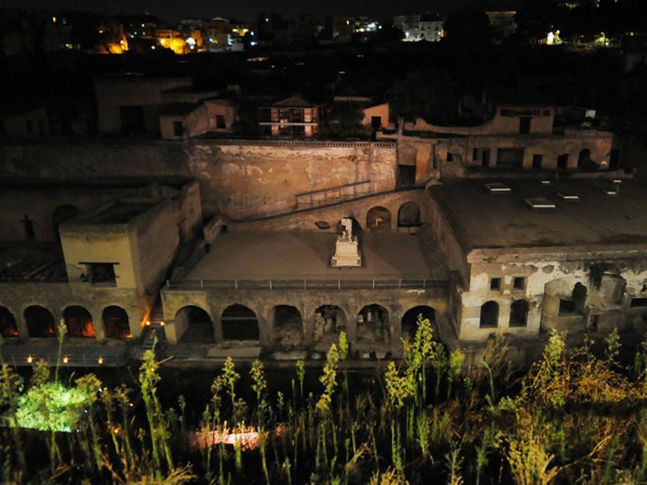 Der Hafen der antiken Stadt Herculaneum (Ercolano). Der Hafen der antiken Stadt Herculaneum (Ercolano).