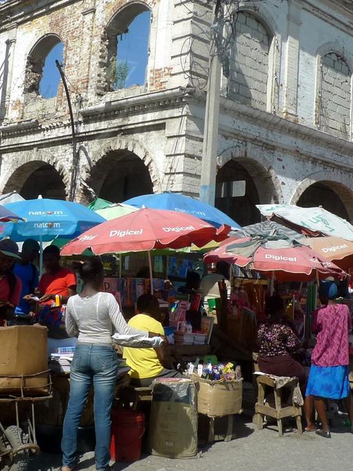 Markt in Port-au-Prince, Haiti