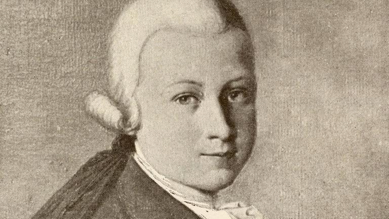Der sehr jugendliche Mozart in einer Zeichnung. Der sehr jugendliche Mozart in einer Zeichnung.