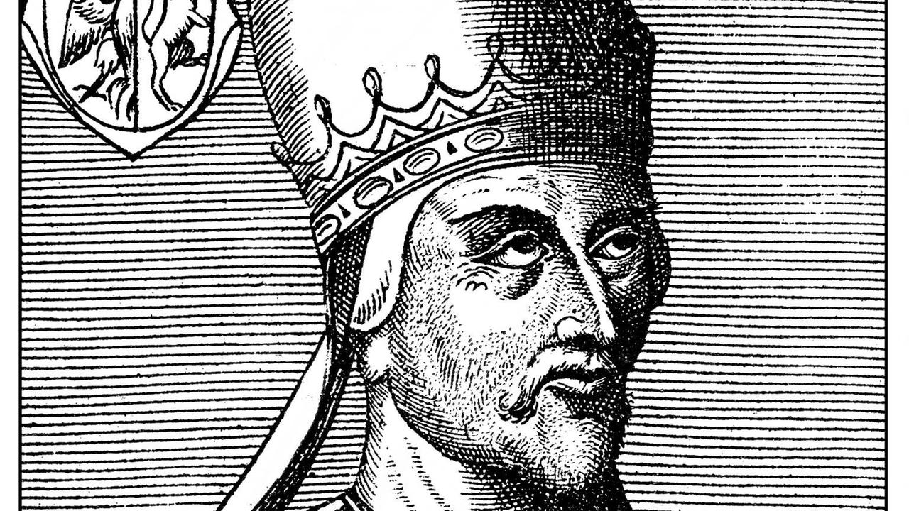 Papst Gregor VII., historische Illustration Papst Gregor VII., historische Illustration