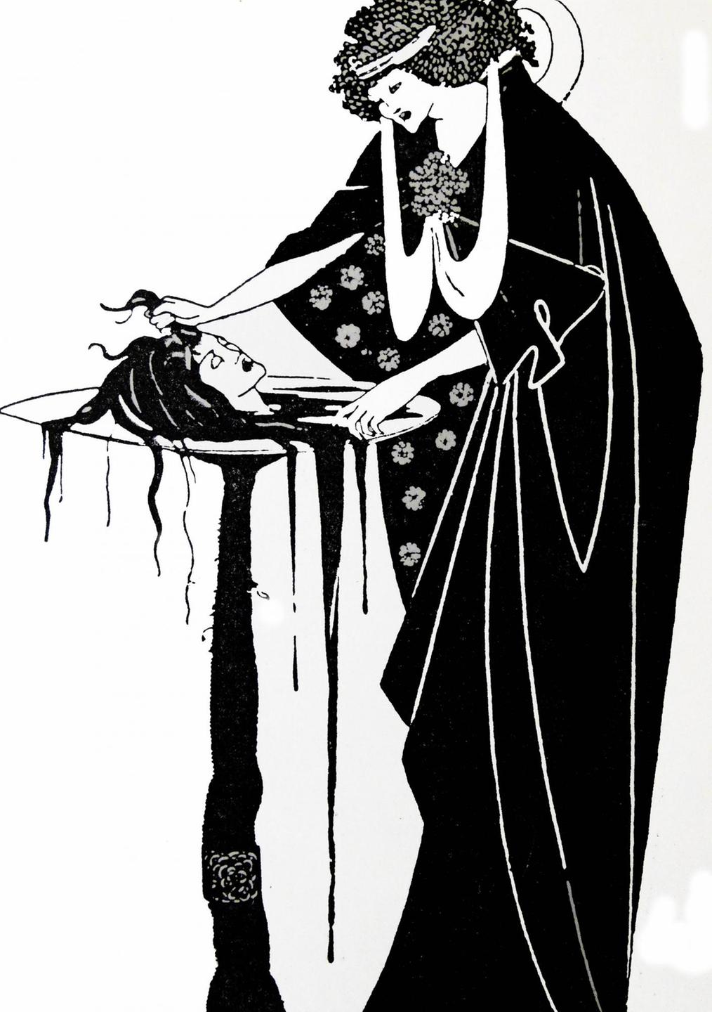 Illustration von Aubrey Beardsley. Illustration von Aubrey Beardsley.