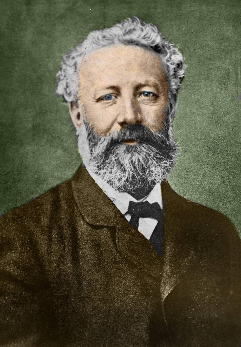 Porträt des französischen Schriftstellers Jules Verne Porträt des französischen Schriftstellers Jules Verne