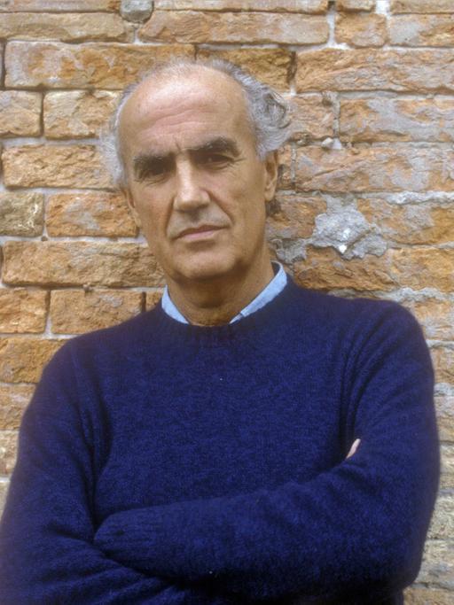 Der italienische Komponist Luigi Nono, Foto von ca. 1988.