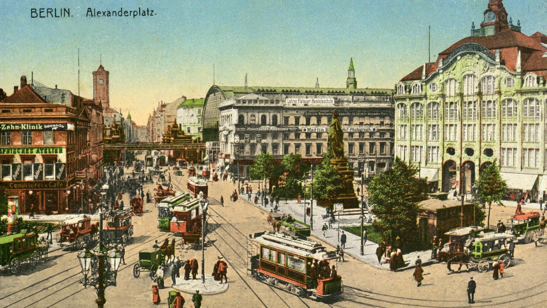Der Alexanderplatz in Berlin um 1910 Der Alexanderplatz in Berlin um 1910