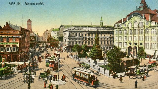 Der Alexanderplatz in Berlin um 1910