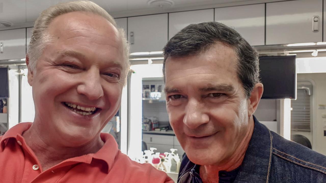 Selfie von Guido Föhrweißer und Antonio Banderas. Selfie von Guido Föhrweißer und Antonio Banderas.