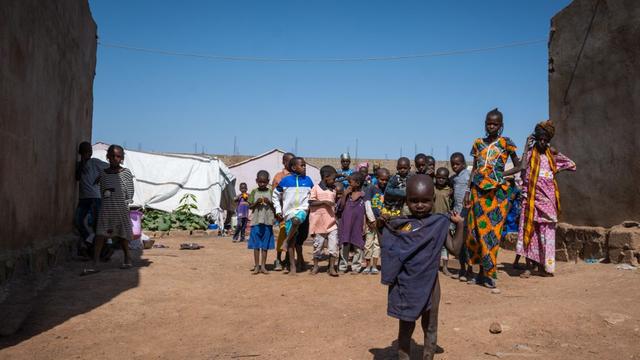 Auffanglager für geflüchtete Peul aus dem Zentrum Malis