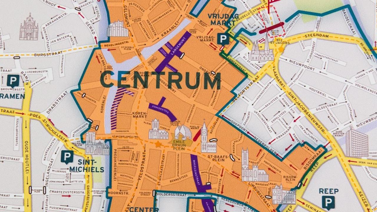 der belgischen Stadt Gent: Das Zentrum soll autofrei werden.