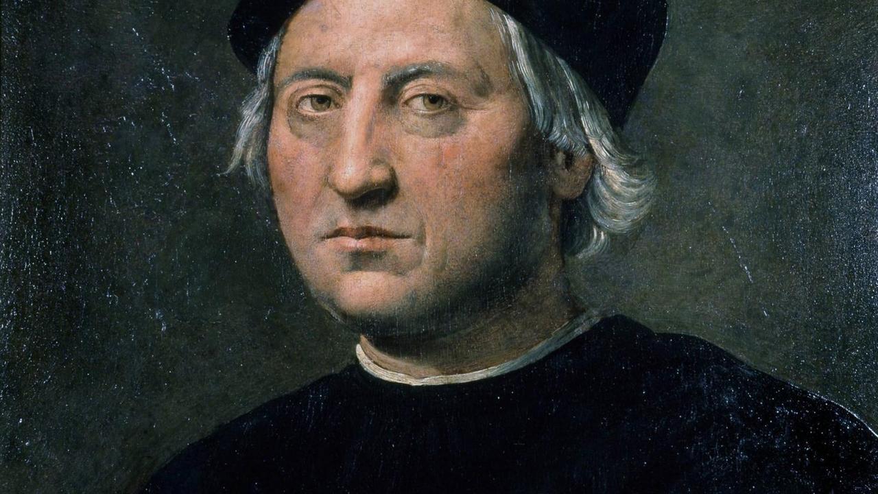 Ein Gemälde zeigt Christoph Kolumbus