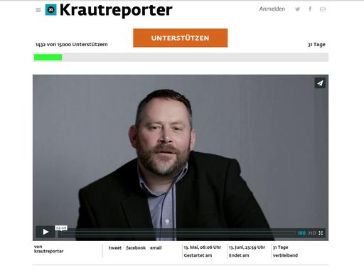 Das Online-Magazin "Krautreporter" sucht Unterstützer für unabhängigen Journalismus im Netz.