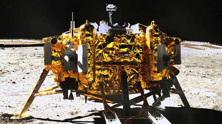 Chinas Sonde Chang'e-3 auf dem Mond 