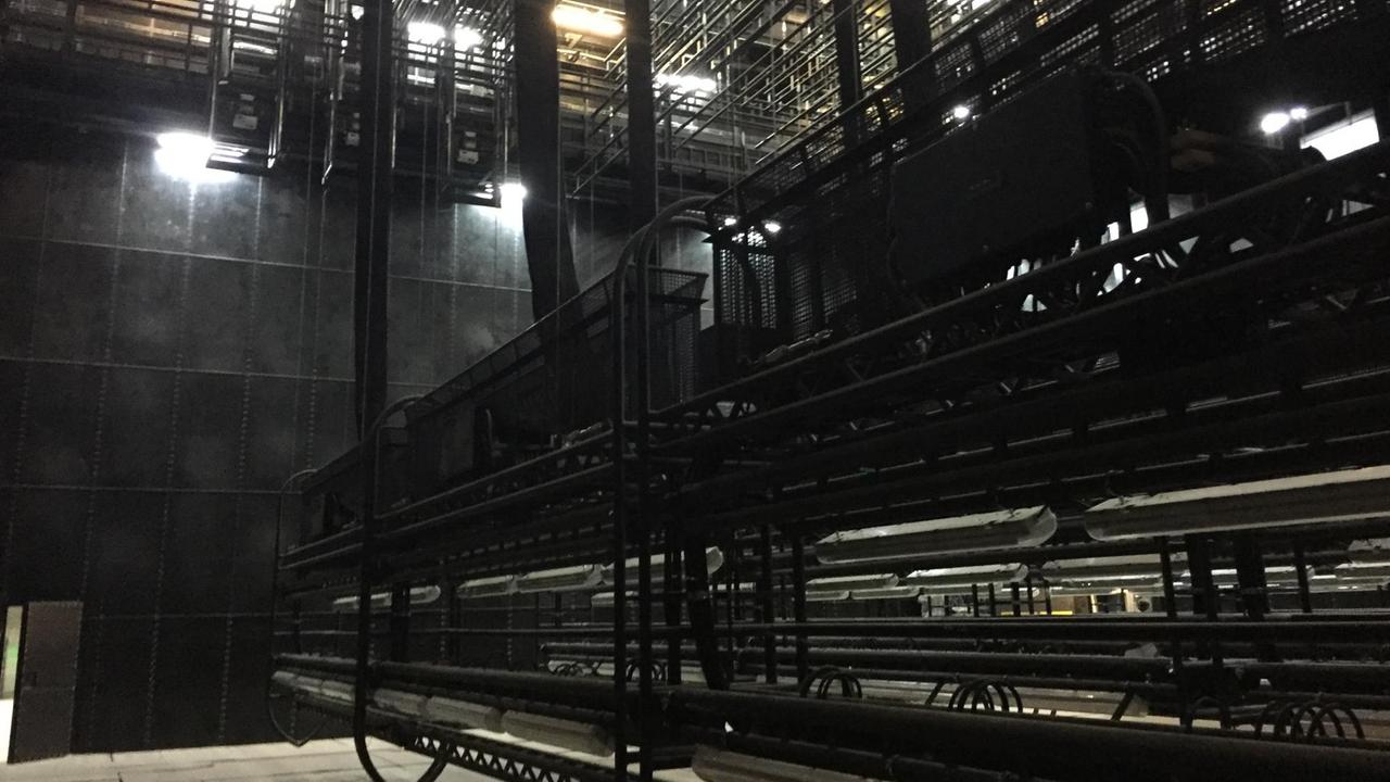 Sanierungsarbeiten in der Kölner Oper im August 2017. Sanierungsarbeiten in der Kölner Oper im August 2017.