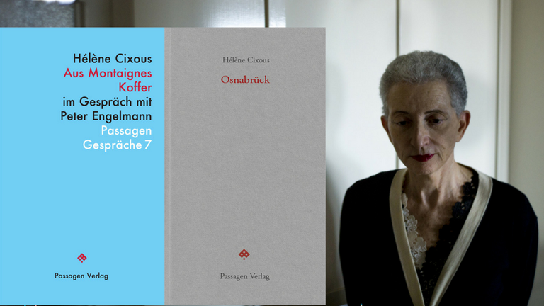 Buchcover Hélène Cixous: Onsanabrück und Aus Montaignes Koffer Buchcover Hélène Cixous: Onsanabrück und Aus Montaignes Koffer