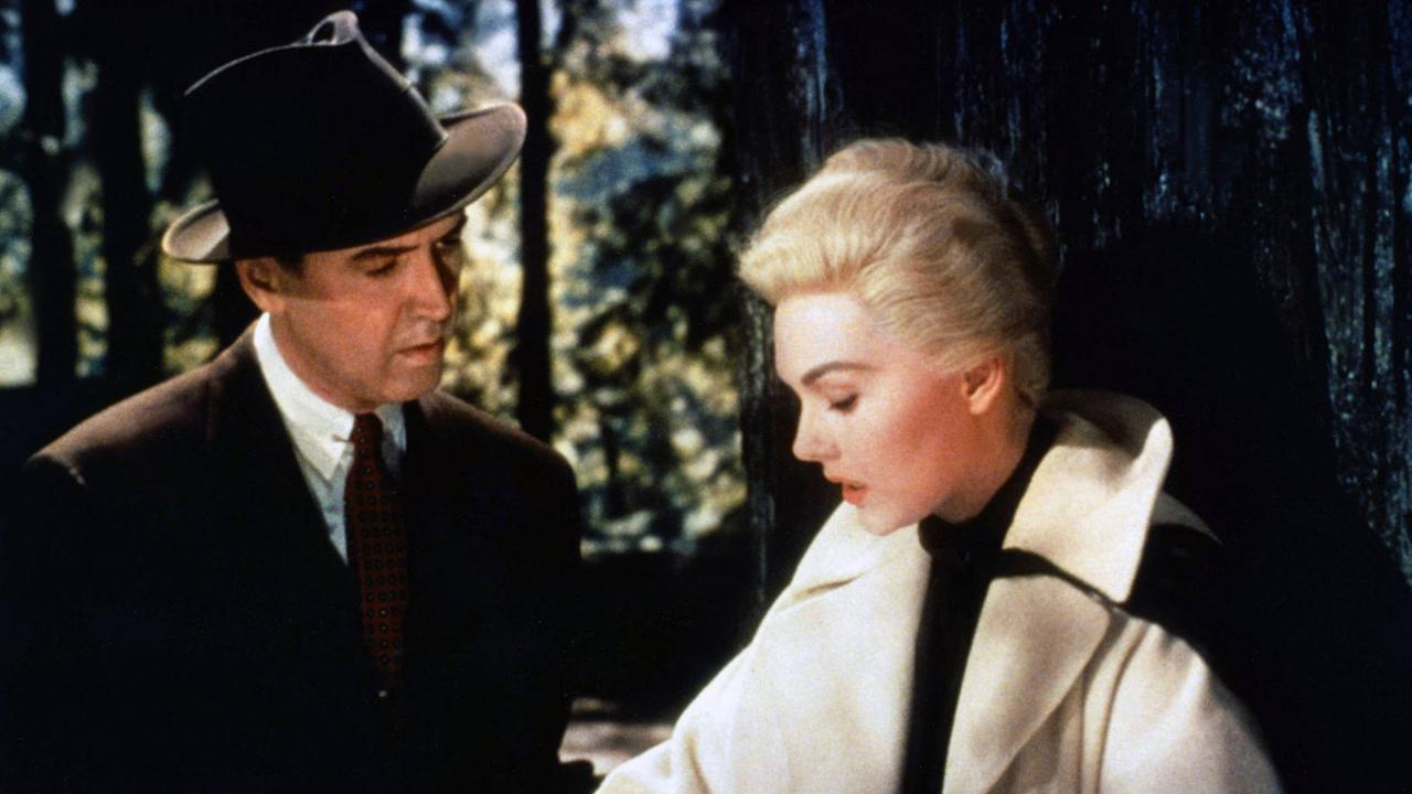 Kim Novak und James Stewart in Alfred Hitchcocks "Vertigo" (1958) Kim Novak und James Stewart in Alfred Hitchcocks "Vertigo" (1958)