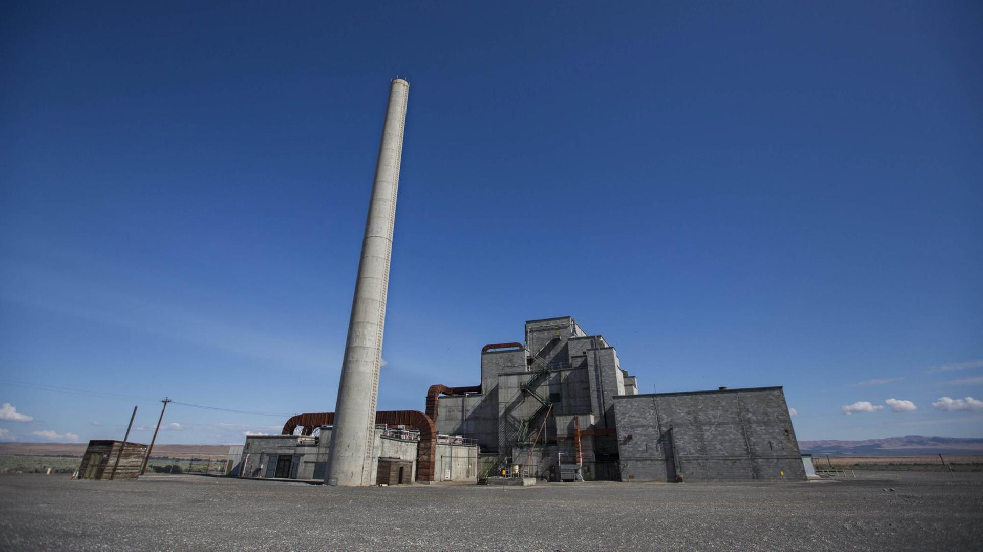 Blick auf den B-Reaktor in Hanford Site Blick auf den B-Reaktor in Hanford Site